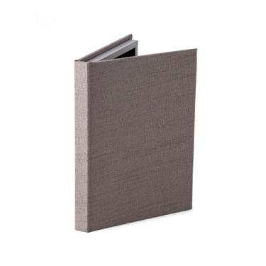 Imagem de Livro Caixa Com Revestimento em Linho Nude 25x19x2,5cm - Mart