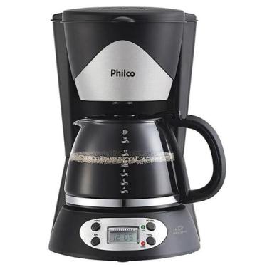 Imagem de Cafeteira Programavel Philco Faz 14 Xicaras Preta Inox 220V, 220V