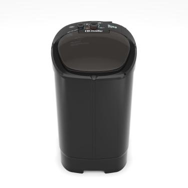 Imagem de Tanquinho Mueller Big 20kg Lavadora de Roupas com Sistema de Drenagem Preto 220V