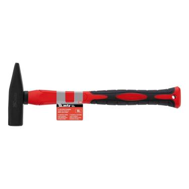 Imagem de Martelo Pena Forjado MTX 103689 Aço Carbono 400g Cabo Fibra de Vidro Emborrachado Vermelho MTX