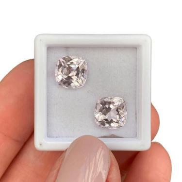 Imagem de Kunzita Antique Quadrada Par 6,16ct - Tyffany & Co