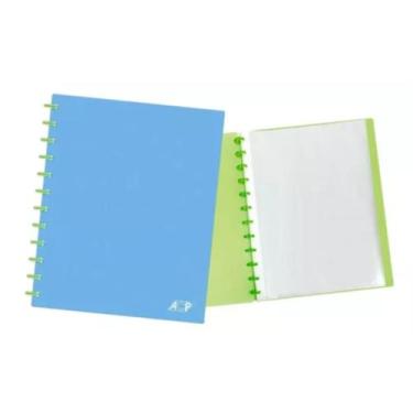 Imagem de Pasta Catalogo Candy C Plast Destacaveis A4 Azul E Verde - Acp