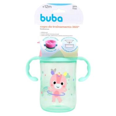 Imagem de Copo de Treinamento 360 Zoo +12m Rosa 300ml Buba - 34