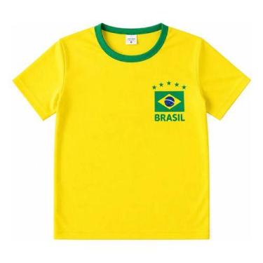 Imagem de Camisa Brasil Infantil Futebol Copa Do Mundo Torcedor - Evolution, Ama