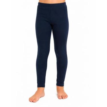 Imagem de Calça Térmica Menina Infantil Lezi Azul Marinho - 50080, M, Azul