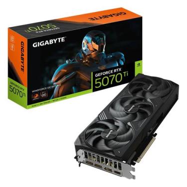 Imagem de Placa de Vídeo Gigabyte Windforce OC NVIDIA GeForce RTX-5070Ti 16GB GD