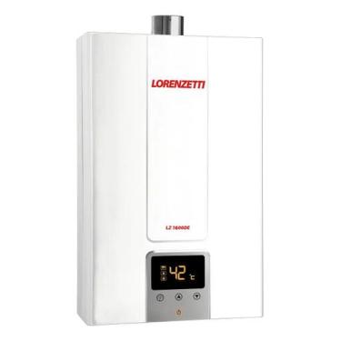 Imagem de Aquecedor De Água A Gás Lorenzetti Lz 1600de 15 Litros GN Gás Encanado