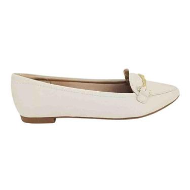 Imagem de Sapatilha feminina bico fino modare utraconforto off white -, Branco, 
