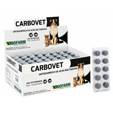 Imagem de Carbovet Antidiarreico P/ Cães-Gatos Blister 10 Comp Biofarm