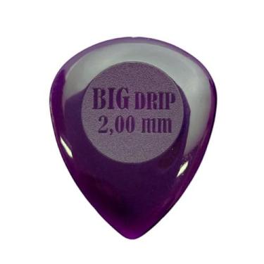 Imagem de Palheta BORI BIG DRIP ROXA para Violão Guitarra e Baixo 1,50 a 3,00mm,