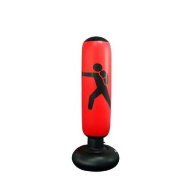 Imagem de Saco de Boxe Pancada Inflável para Treinos Vermelho - Animo Shop