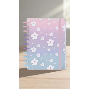 Imagem de Caderno de Disco Grande Inteligente Floral 80 Folhas - Congratulations