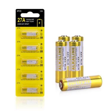 Imagem de Bateria kunying 27A 12V Alcalina Pacote com 5 Unidades de Longa Duraçã