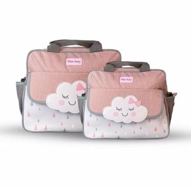 Imagem de Kit Bolsa Maternidade 2 Peças Carinho Bolsa Grande + Bolsa Média Ref 1