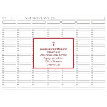 Imagem de Agenda De Serviços Atelie Venturini A4 Espiral 7 Profissionais 2024 - 