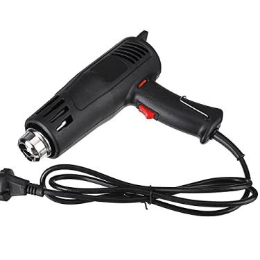 Imagem de Kit de ar quente resistente de 2000 W, configuração de 2 temperaturas, com proteção, durável e proteção, aquecimento em segundos para tubulação de PVC retrátil faça-você-mesmo / embrulho/artesanato