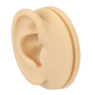 Imagem de Modelo de orelha direita, estrutura externa interna clara Modelo de orelha humana Fácil Observe Silicone macio para fornecedores de aparelhos auditivos para aprendizado de orelha