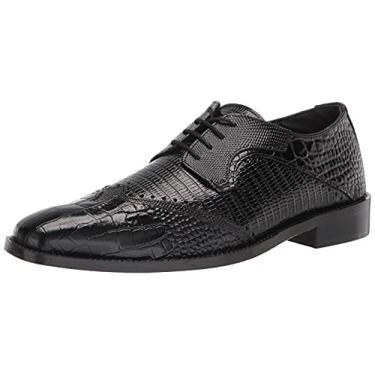 Imagem de STACY ADAMS Gregorio Wingtip Oxford masculino, Preto, 38