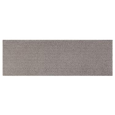 Imagem de Better Trends Tapete de banho de pelúcia Micro Collection – macio, absorvente, tufado, 100% poliéster, 51 x 152 cm, bege