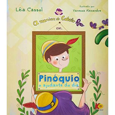 Imagem de Editora Cassol - A Menina do Cabelo Roxo em Pinóquio, o Ajudante do Dia - Livro - Crianças - Unissex-Crianças - Feminino - Vermelho