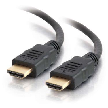 Imagem de C2G /Cables to Go 42500 Cabo HDMI de alta velocidade com Ethernet, preto (0,5 metro/1,6 pés)