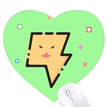 Imagem de Mousepad Blink adorável ícone coração tapete de borracha para escritório