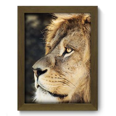 Imagem de Quadro Decorativo - Leão - 19cm x 25cm - 077