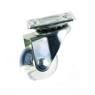 Imagem de Rodízio Silicone Placa giratória para Moveis Carrinhos 2Pol. 50mm - Starfer