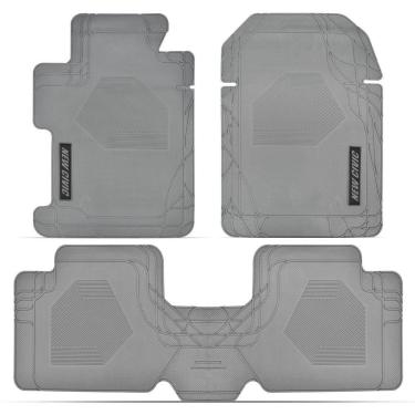 Imagem de Tapete Borracha 3 Peças Borracha Cinza Honda Civic 2007-2011