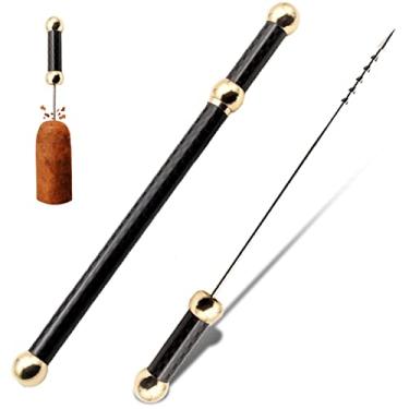 Imagem de Ferramenta de desenho de charuto vintage ferramenta de precisão de aço inoxidável charuto acessórios práticos para charutos, preto