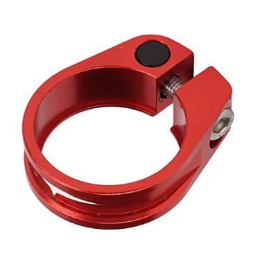 Imagem de Grampo de selim para bicicleta Grampo de selim anodizado para tratamento de superfície liga de alumínio liberação rápida para bicicleta de estrada