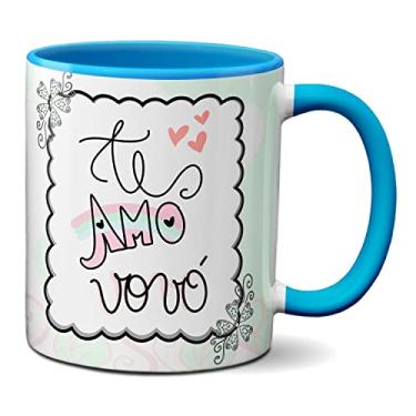 Imagem de Caneca Te Amo Vó Presente Fofo Feliz Dia Dos Avós (Azul)