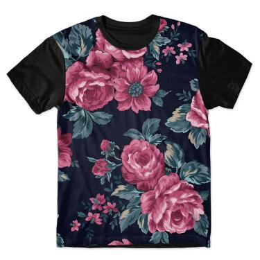 Imagem de Camiseta As Braba Masculina Flores Full Print