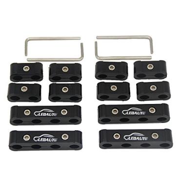 Imagem de LEDAUT 12 peças de separador de fios de vela de ignição de motor para 8 mm, 9 mm, 10 mm (preto)