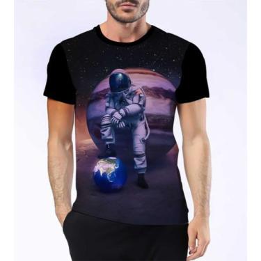 Imagem de Camiseta Camisa Astronauta Cosmonauta Viagem Espacial Hd 7 - Dias No E