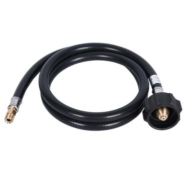 Imagem de GasSaf Conector de mangueira de Pigtail Propane RV de 1,8 m QCC1 Conector - Acme x Invertida de 1,27 cm Masculina