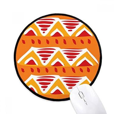 Imagem de DIYthinker Triangle Hills Mexico Totems Civilização Antiga Tapete de Mouse Pad Desktop Escritório Tapete Redondo para Computador