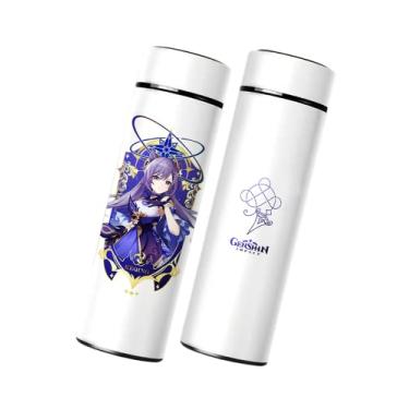 Imagem de Keqing Garrafa de água térmica, Genshin Impact Sports Garrafa de bebida isolada fofa para casa Escola Viagem ao ar livre