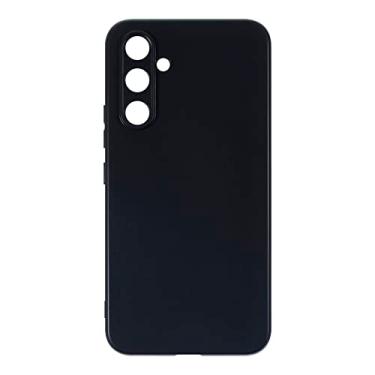 Imagem de Capa para Samsung Galaxy A54 5G, capa traseira de TPU macio à prova de choque de silicone anti-impressões digitais capa protetora de corpo inteiro para Galaxy A54 5G (preto)