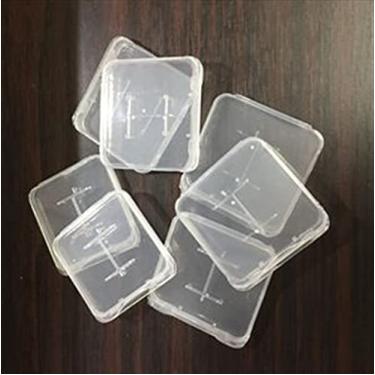 Imagem de Caixa de cartão de memória de plástico para cartões de memória Sd, caixa de caixa, suporte de cartão sd fino protetor de plástico para micro sd 128GB 4GB 8GB 16GB 1000pcs