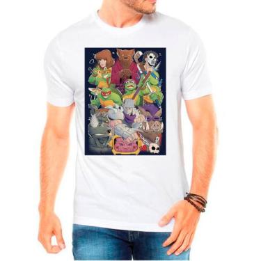 Imagem de Camiseta Tartaruga Ninja Desenho Masculina - Design Camisetas