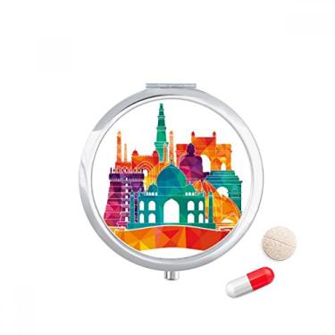 Imagem de Porta-comprimido Culture Customs Architecture Landmark Pocket Medicine Storage Box Dispenser recipiente