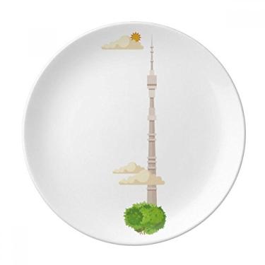 Imagem de Ilustration Placa com símbolo nacional da Rússia Prato Decorativo de Porcelana Salver Prato de jantar