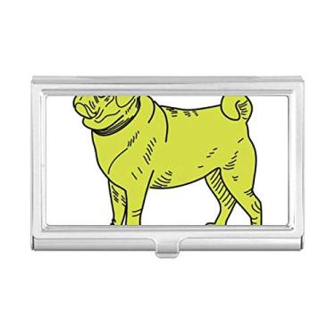 Imagem de Carteira de bolso com estampa de ilustração de cachorro de desenho amarelo