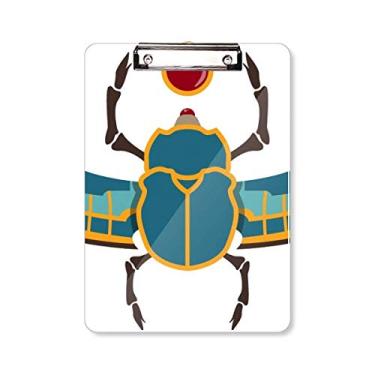 Imagem de Placa de suporte para prancheta com astro vermelho e amarelo azul do Egito A4