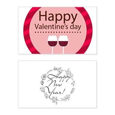 Imagem de Óculos rosa Feliz Dia dos Namorados Festival Ano Novo Cartão de felicitações Bless Mensagem Presente