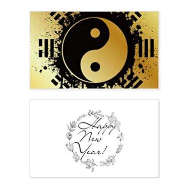 Imagem de China Taichi Oito Diagrama Tinta Ano Novo Festival Cartão Bless Mensagem Presente