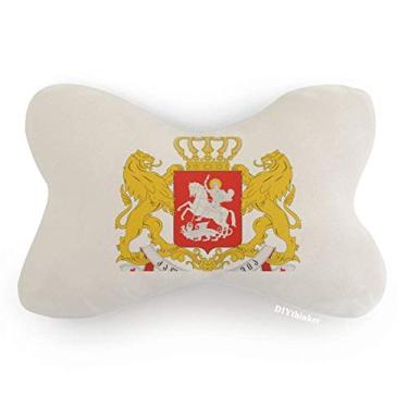 Imagem de DIYthinker Georgia National Emblem Country Carro Acabamento Pescoço Decoração Almofada Almofada Almofada Almofada