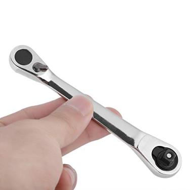 Imagem de Mini chave de catraca, chave de soquete universal, mini chave de catraca de 1/4" chave de fenda hexagonal(130mm)