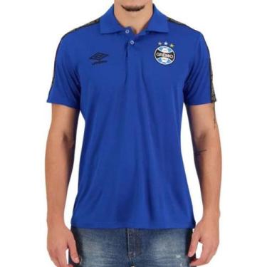 Imagem de Camisa Masculina Polo Grêmio Viagem 2022 Azul